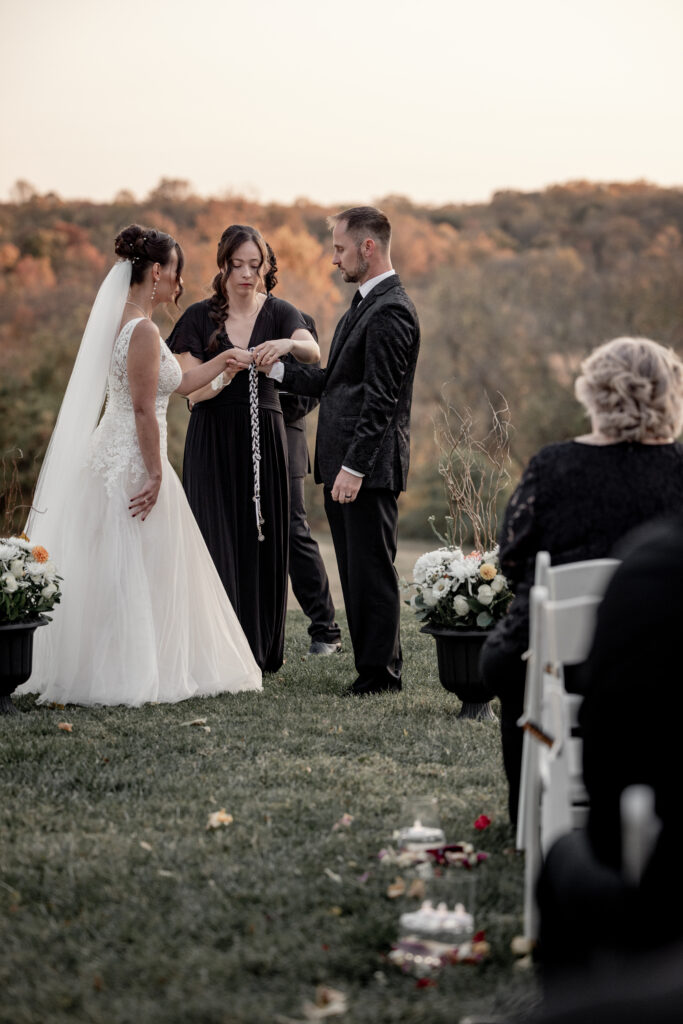 hand fasting ceremony.